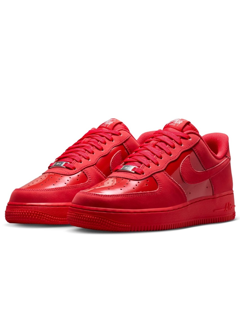 ❤️ NIKE AIR FORCE 1 LOW PATENT LEATHER RED  ❤️